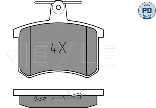 Meyle 025 211 4416/PD - Brake Pad Set, disc brake onlydrive.pro