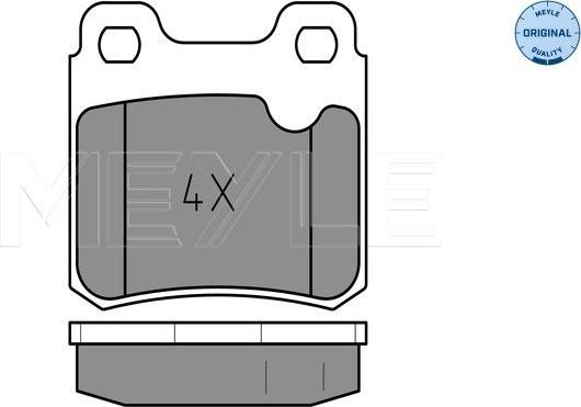 Meyle 025 211 4015 - Brake Pad Set, disc brake onlydrive.pro