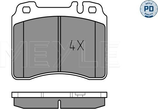 Meyle 025 211 5316/PD - Тормозные колодки, дисковые, комплект onlydrive.pro