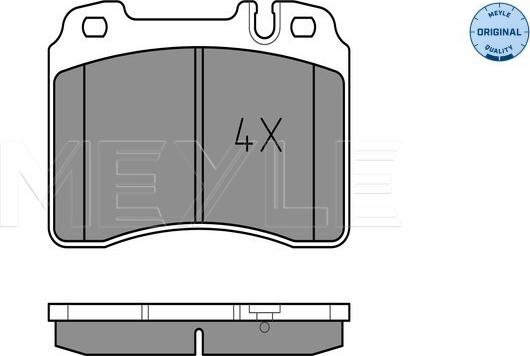 Meyle 025 211 5317 - Brake Pad Set, disc brake onlydrive.pro