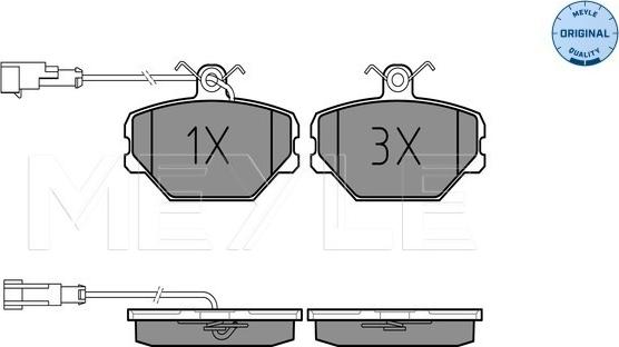 Meyle 025 211 0016/W - Brake Pad Set, disc brake onlydrive.pro