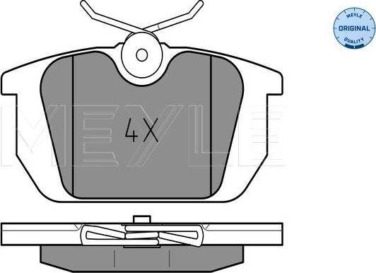 Meyle 025 211 0314 - Тормозные колодки, дисковые, комплект onlydrive.pro