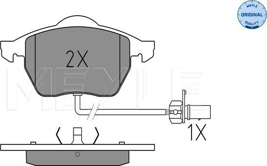 Meyle 025 218 4919/W - Piduriklotsi komplekt,ketaspidur onlydrive.pro