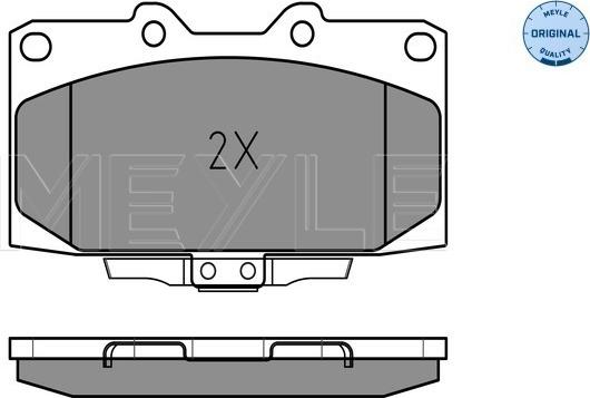 Meyle 025 218 5415/W - Тормозные колодки, дисковые, комплект onlydrive.pro