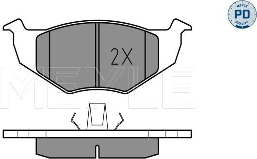 Meyle 025 218 6619/PD - Brake Pad Set, disc brake onlydrive.pro