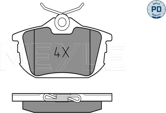 Meyle 025 218 6115/PD - Brake Pad Set, disc brake onlydrive.pro