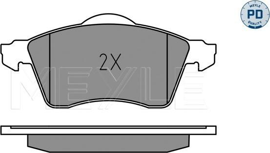 Meyle 025 218 8519/PD - Brake Pad Set, disc brake onlydrive.pro