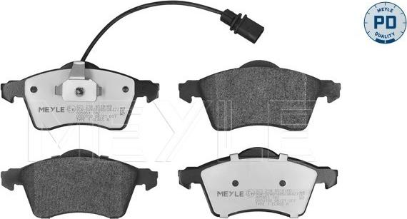 Meyle 025 218 8519/PD - Brake Pad Set, disc brake onlydrive.pro