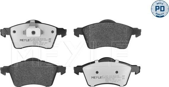 Meyle 025 218 8319/PD - Brake Pad Set, disc brake onlydrive.pro