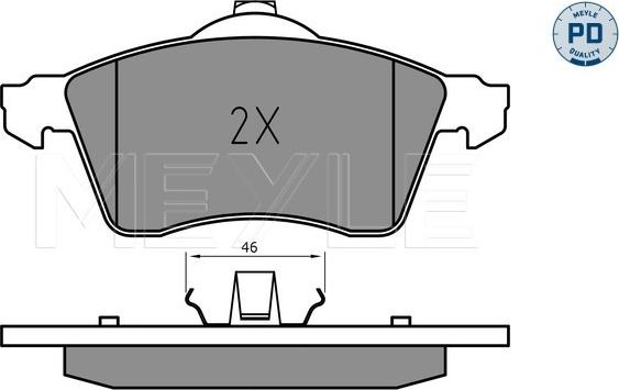 Meyle 025 218 8319/PD - Brake Pad Set, disc brake onlydrive.pro