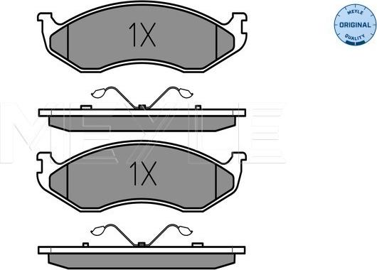 Meyle 025 218 2217 - Brake Pad Set, disc brake onlydrive.pro