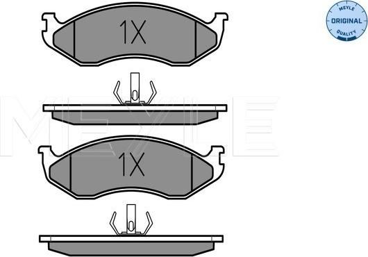 Meyle 025 218 2217 - Brake Pad Set, disc brake onlydrive.pro