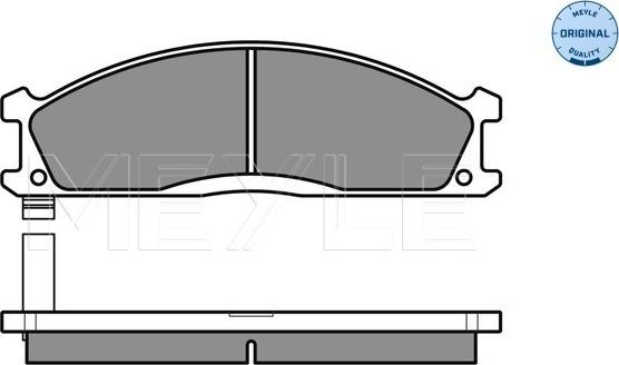 Meyle 025 213 4717 - Brake Pad Set, disc brake onlydrive.pro