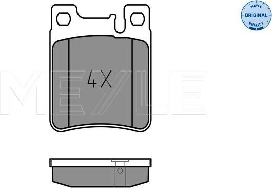 Meyle 025 213 0515 - Brake Pad Set, disc brake onlydrive.pro