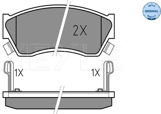 Meyle 025 213 3314/W - Тормозные колодки, дисковые, комплект onlydrive.pro