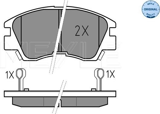 Meyle 025 213 7316/W - Brake Pad Set, disc brake onlydrive.pro