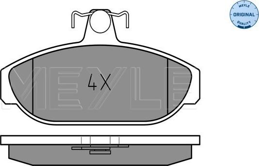 Meyle 025 212 6617 - Brake Pad Set, disc brake onlydrive.pro