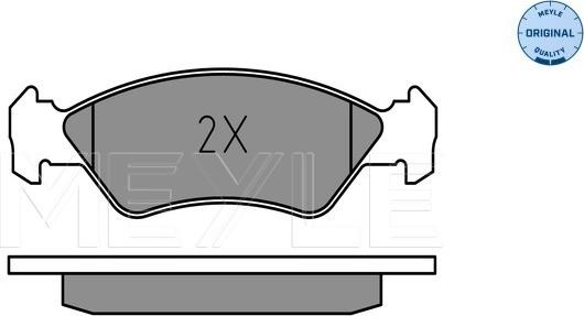 Meyle 025 212 0217 - Brake Pad Set, disc brake onlydrive.pro