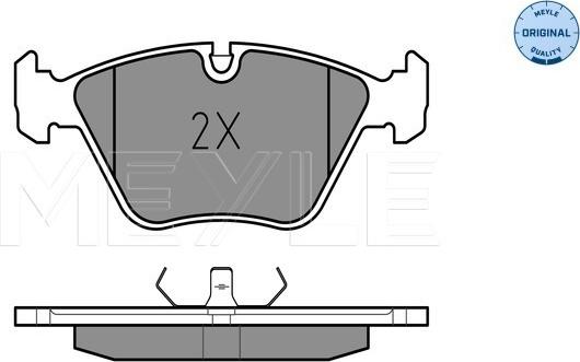 Meyle 025 212 1118 - Brake Pad Set, disc brake onlydrive.pro