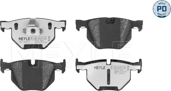 Meyle 025 212 8217/PD - Brake Pad Set, disc brake onlydrive.pro