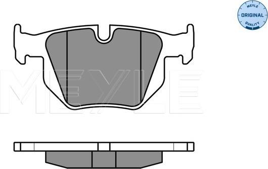 Meyle 025 212 8217 - Тормозные колодки, дисковые, комплект onlydrive.pro