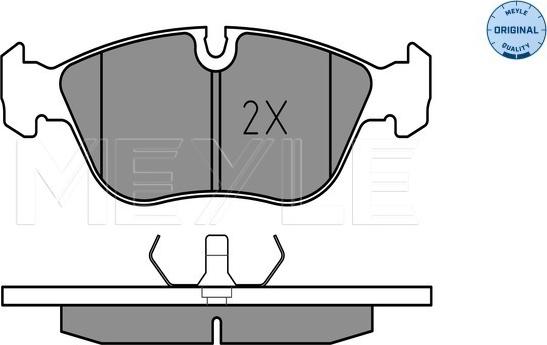 Meyle 025 212 7319 - Тормозные колодки, дисковые, комплект onlydrive.pro