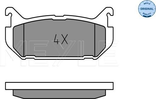 Meyle 025 217 6614 - Brake Pad Set, disc brake onlydrive.pro