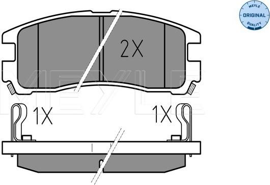 Meyle 025 217 0615/W - Brake Pad Set, disc brake onlydrive.pro