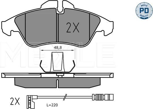 Meyle 025 239 9020/PD - Brake Pad Set, disc brake onlydrive.pro