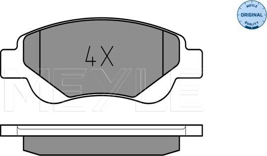 Meyle 025 239 5917 - Brake Pad Set, disc brake onlydrive.pro