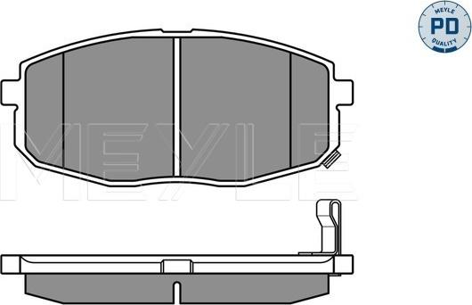 Meyle 025 239 6617/PD - Brake Pad Set, disc brake onlydrive.pro