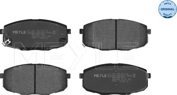 Meyle 025 239 6617/W - Brake Pad Set, disc brake onlydrive.pro