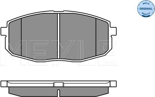 Meyle 025 239 6617/W - Тормозные колодки, дисковые, комплект onlydrive.pro