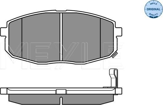 Meyle 025 239 6617/W - Тормозные колодки, дисковые, комплект onlydrive.pro