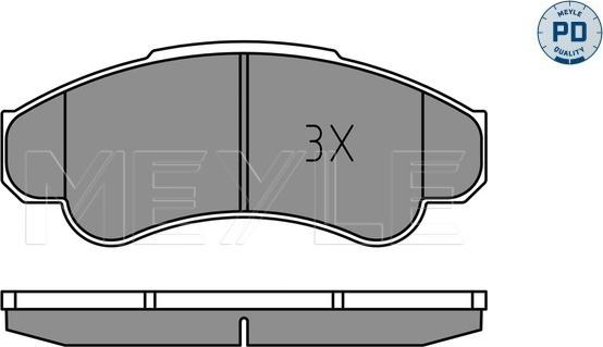 Meyle 025 239 1919/PD - Тормозные колодки, дисковые, комплект onlydrive.pro