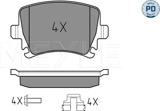 Meyle 025 239 1417/PD - Brake Pad Set, disc brake onlydrive.pro