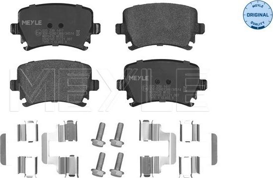 Meyle 025 239 1417 - Тормозные колодки, дисковые, комплект onlydrive.pro