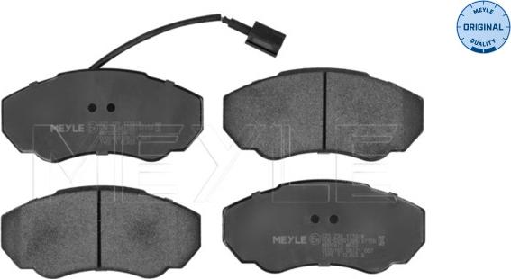 Meyle 025 239 1719/W - Brake Pad Set, disc brake onlydrive.pro