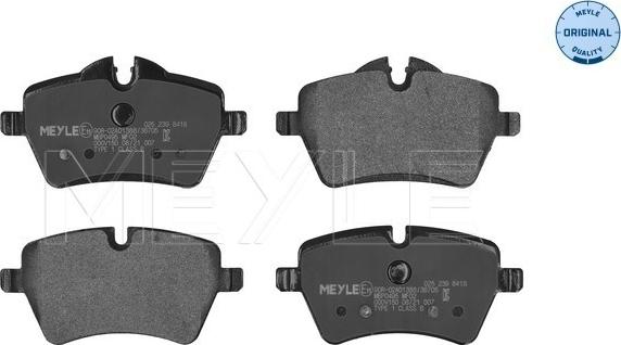 Meyle 025 239 8418 - Brake Pad Set, disc brake onlydrive.pro