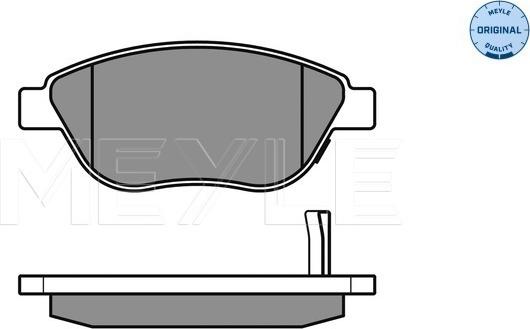 Meyle 025 239 8119/W - Brake Pad Set, disc brake onlydrive.pro