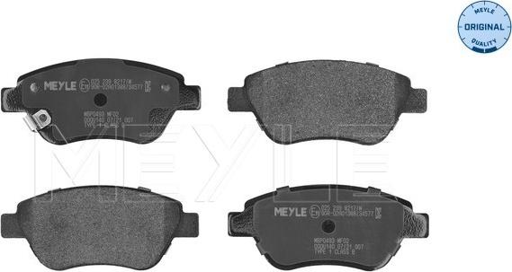 Meyle 025 239 8217/W - Brake Pad Set, disc brake onlydrive.pro