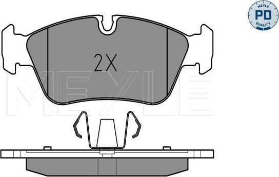 Meyle 025 239 3517/PD - Тормозные колодки, дисковые, комплект onlydrive.pro