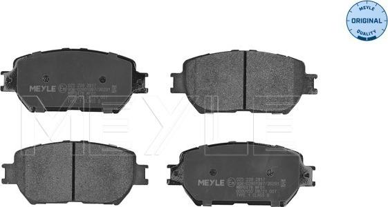 Meyle 025 239 2817 - Brake Pad Set, disc brake onlydrive.pro