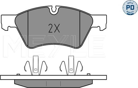 Meyle 025 239 2221/PD - Brake Pad Set, disc brake onlydrive.pro