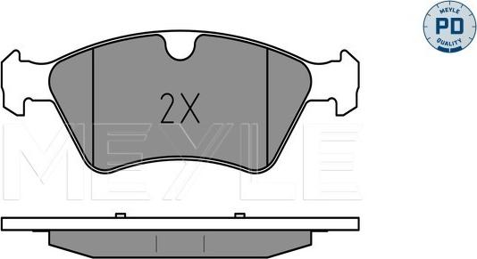 Meyle 025 239 2221/PD - Brake Pad Set, disc brake onlydrive.pro