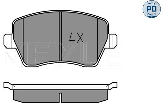 Meyle 025 239 7317/PD - Brake Pad Set, disc brake onlydrive.pro