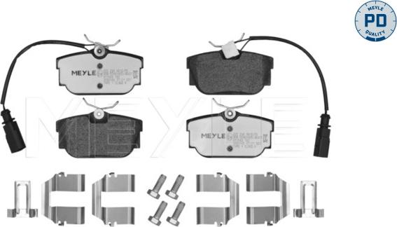 Meyle 025 234 4616/PD - Brake Pad Set, disc brake onlydrive.pro