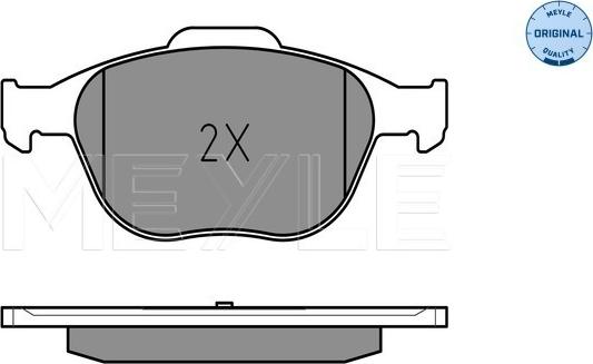 Meyle 025 234 4017 - Brake Pad Set, disc brake onlydrive.pro