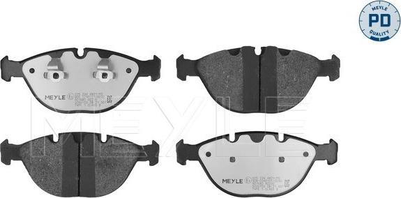 Meyle 025 234 4821/PD - Brake Pad Set, disc brake onlydrive.pro