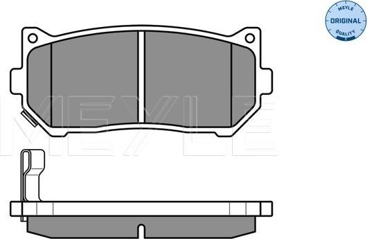 Meyle 025 234 5513/W - Brake Pad Set, disc brake onlydrive.pro